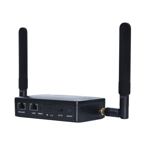 Cat 6 LTE w/ WiFi router with dual ethernet & 5000mAh battery backup for 8 plus hours of operation