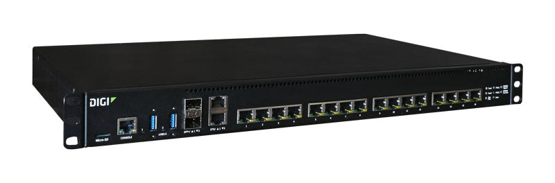 Connect EZ 16 MEI Serial Server, 16 RS-232/422/485 Serial Ports, CMG4 LTE CORE Module, EU Power Cord