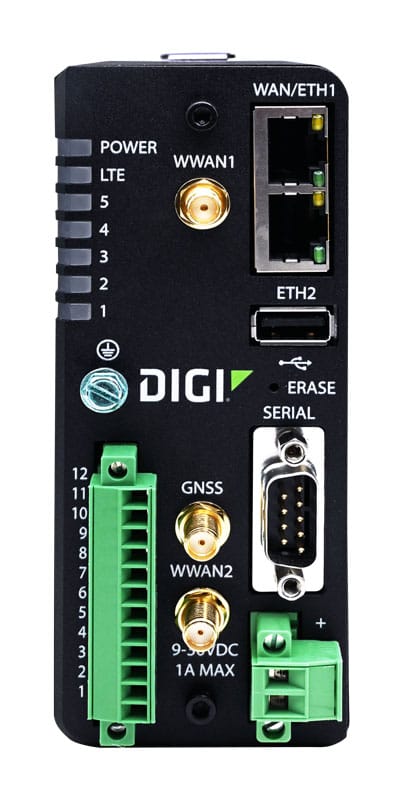 Digi 360 Cellular Solution Package for Digi IX30 (1 year) - LTE Cat 4, GNSS, Worldwide, Dual Ethernet, DB9M RS-232/422/485, USB 2.0, GPIOs, No Accessories.