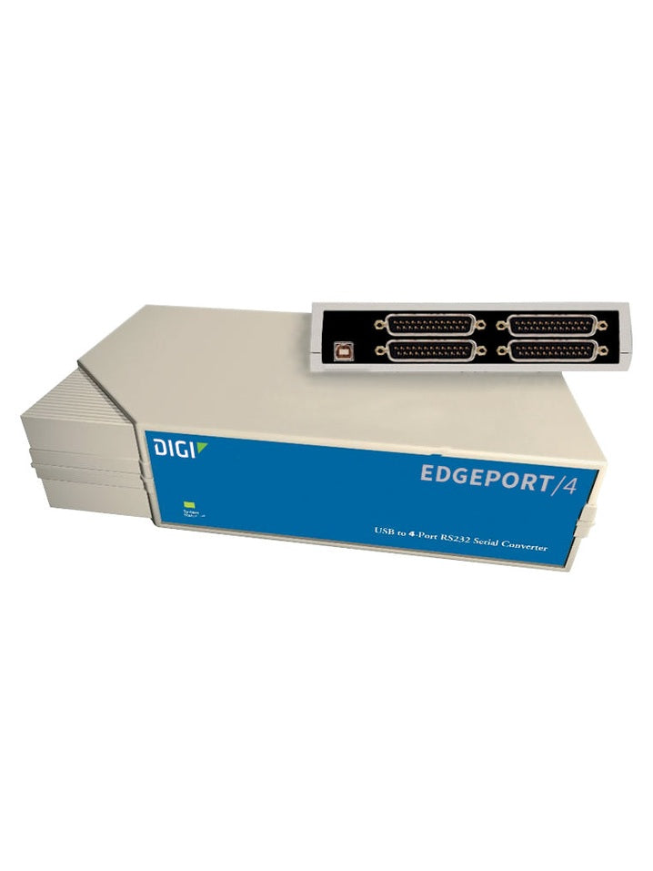Digi Edgeport/4; 4 port DB-25 RS232 to USB Converter (includes 1 meter A to B USB cable); Replaces part number 301-1016-01