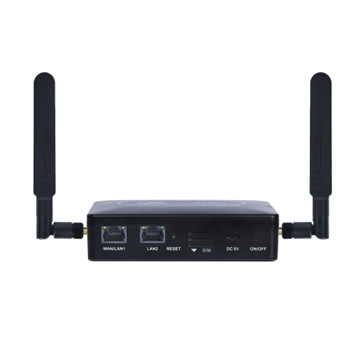 Cat 6 LTE w/ WiFi router with dual ethernet & 5000mAh battery backup for 8 plus hours of operation