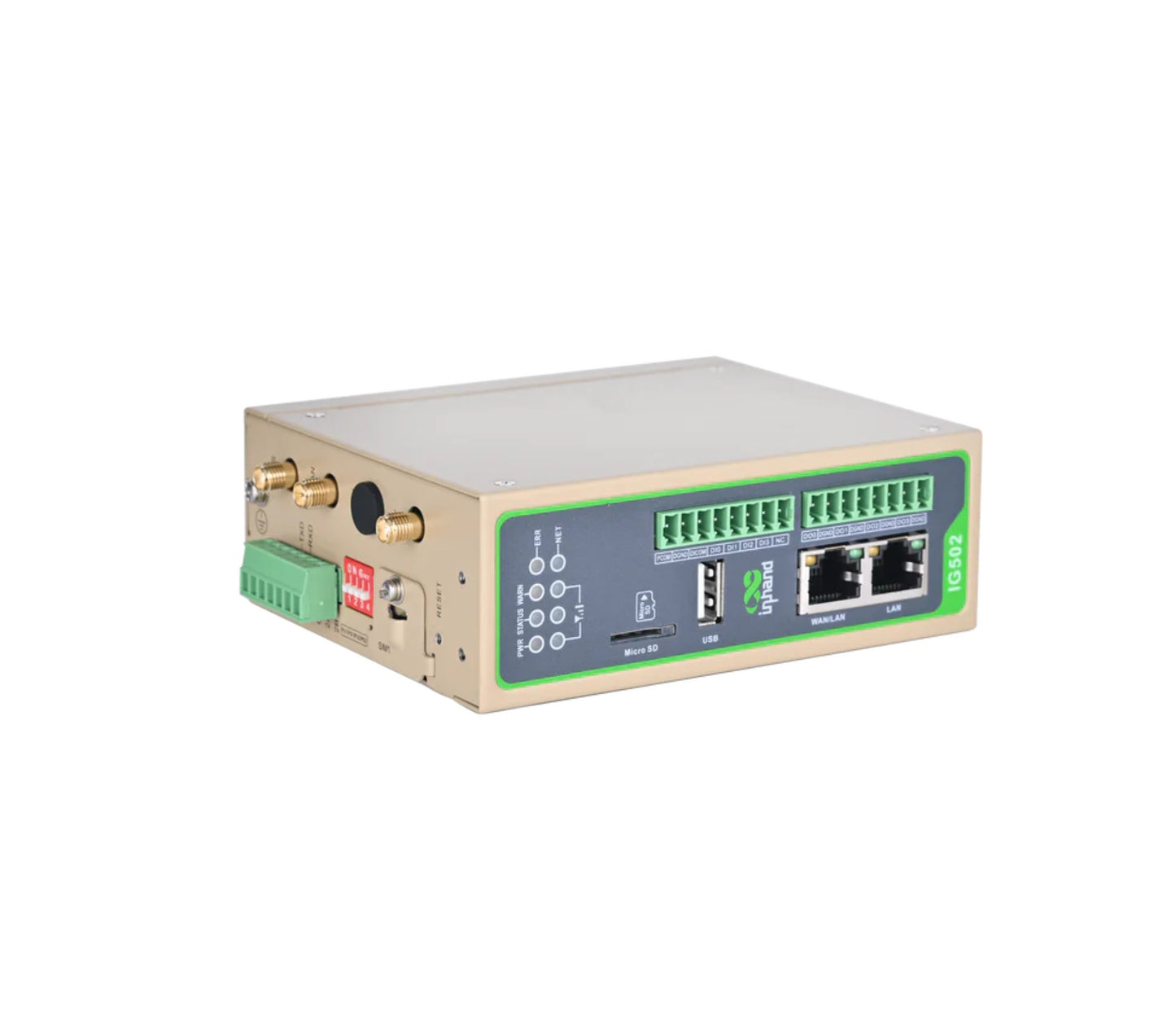 No Cellular Interface Industrial Gateway 2 ethernet ports with rich networking functions, RS232/485  ModbusTCP/RTU.
