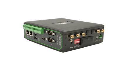 North America LTE Cat 4 Linux: Debian 10.0 Edge Computer  2*10/100/1000Mbps 2*RS232/485/422  4GB Memory 16GB Flash. High Config Edition w/ GPS, WiFi, BLE, IO, CAN & TPM