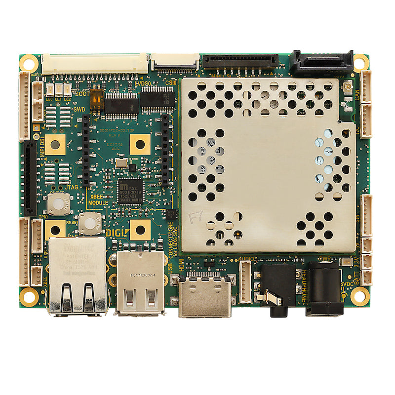 ConnectCore Wi-i.MX6 SBC, Quad, 1.2GHz, 4GB eMMC, 1GB DDR3, Wi-Fi 802.11ac, BT 5.0, -20-70C
