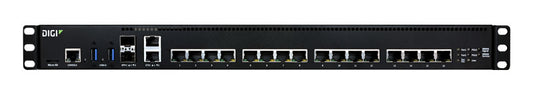 Connect EZ 16 Serial Server, 16 RS-232 Serial Ports, Dual AC Power, No Power Cords
