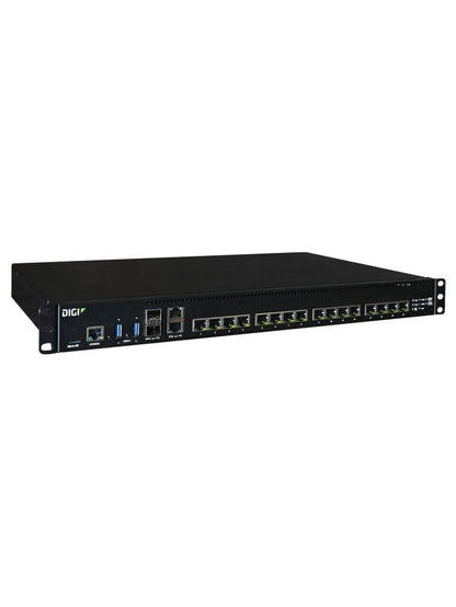 Connect EZ 16 Serial Server, 16 RS-232 Serial Ports, Dual AC Power, US Power Cords