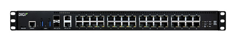 Connect EZ 32 MEI Serial Server, 32 RS-232/422/485 Serial Ports, Dual AC Power, EU Power Cords