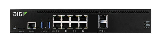 Connect EZ 8 Serial Server, 8 RS-232 Serial Ports, CMG4 LTE CORE Module and Cellular Antennas, US Power Cord