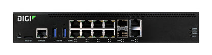 Connect EZ 8 MEI Serial Server, 8 RS-232/422/485 Serial Ports, CMG4 LTE CORE Module and Cellular Antennas, EU Power Cord