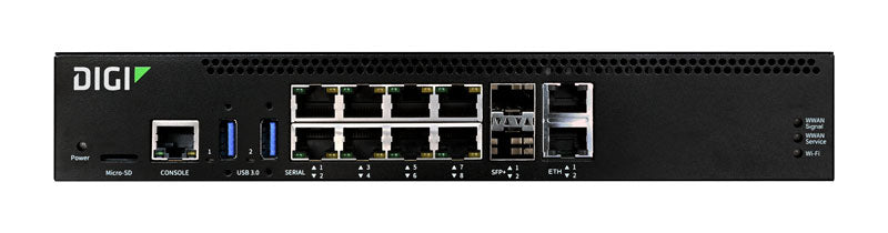 Connect EZ 8 MEI Serial Server, 8 RS-232/422/485 Serial Ports, CMG4 LTE CORE Module and Cellular Antennas, No Power Cord