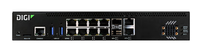 Connect EZ 8 I/O Serial Server, 8 RS-232 Serial Ports, Digital and Analog IO, US power cord