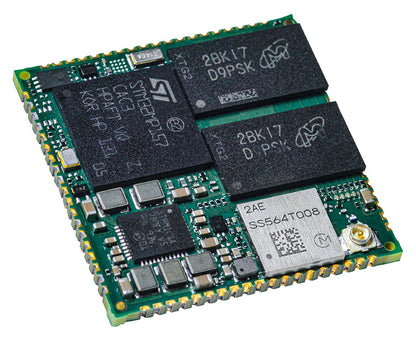 ConnectCore MP15, STM32MP157C, Dual A7, M4, GPU, 512MB SLC NAND, 512MB DDR3, 1xGbE, 802.11a/b/g/n/ac 1x1, Bluetooth 5.2
