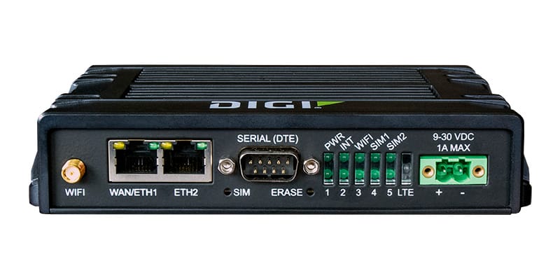 Digi 360 Cellular Solution Package for Digi IX20 (1 year) - LTE Cat 4, Wi-Fi, GNSS, Worldwide, Dual Ethernet, DB9M RS-232, No Accessories.