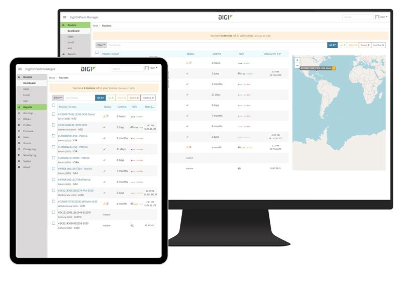 Digi Remote Manager On-prem Subscription, 3yr – Software for connecting to Digi Cellular routers for remote management.