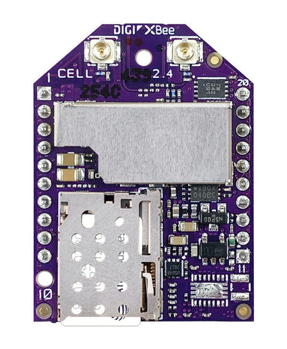 Digi XBee3 Cellular Smart Modem, LTE-M/NB-IoT (U-blox), AT&T SIM Inserted