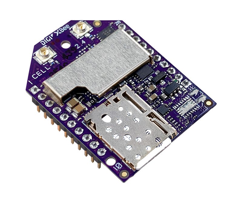 Digi XBee3 Cellular Smart Modem, LTE-M/NB-IoT (U-blox), AT&T SIM Inserted