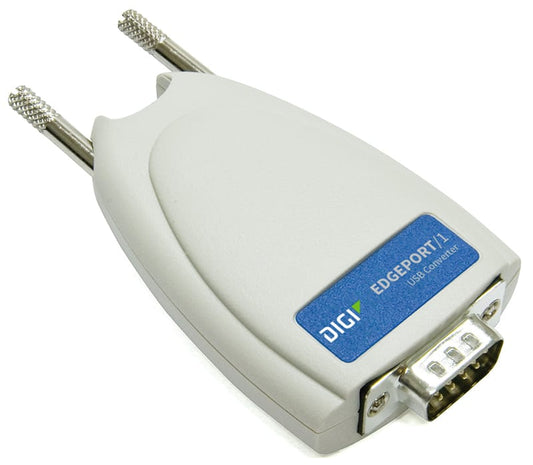 Digi Edgeport  1 port RS232 DB-9 to USB Converter (includes non-captive 1 meter A to B USB cable)