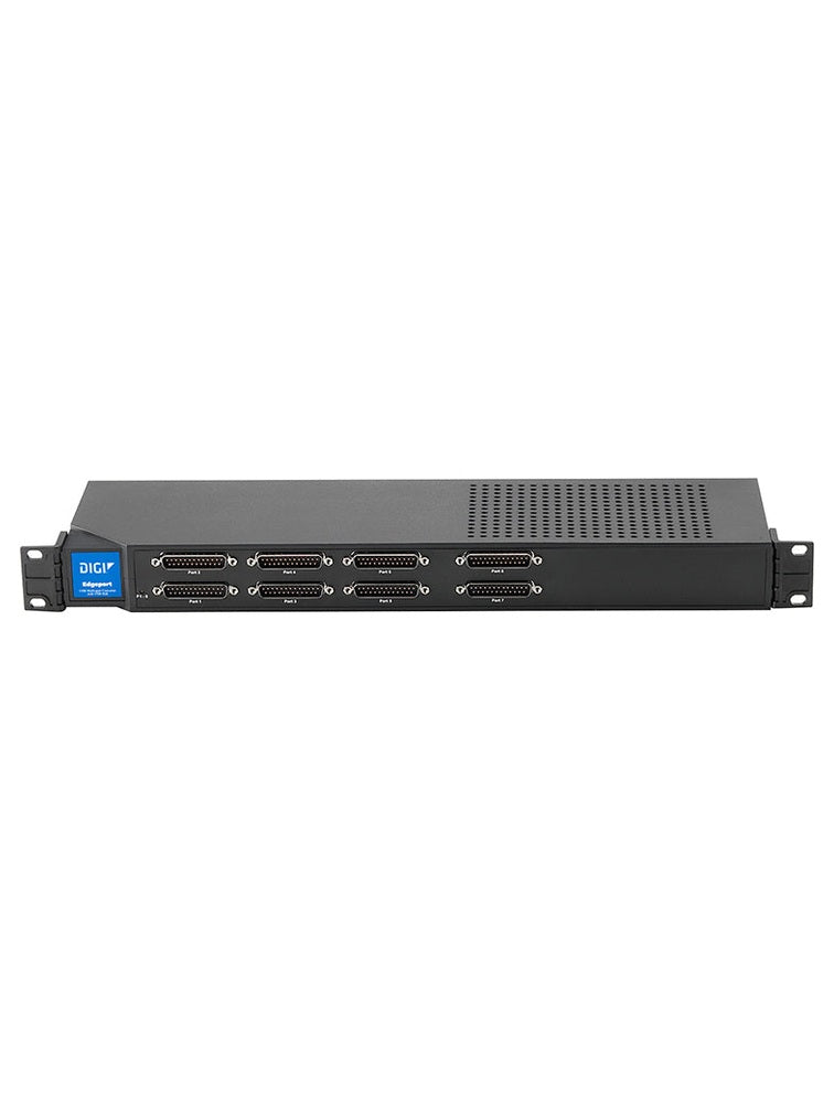 Digi Edgeport/8; 8 port RS232 serial DB-25 to USB Converter w/ recessed 19" rack bracket option; (incldues 1 meter A to B USB cable); Replaces 301-1016-08