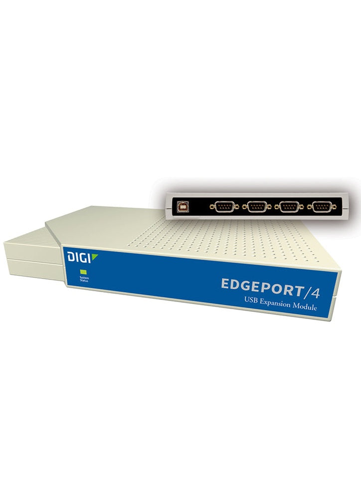 Digi Edgeport/4; 4 port  DB-9 RS232 to USB Converter (includes 1 meter A to B USB cable); Replaces 301-1000-04