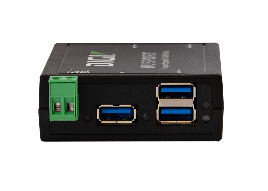 Digi Hubport 7, 6-30VDC powered USB 3.1 hub, extended temp -40C to 70C, industrial grade enclosure