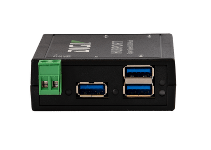 Digi Hubport 7, 6-30VDC powered USB 3.1 hub, extended temp -40C to 70C, industrial grade enclosure