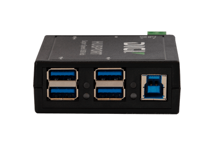 Digi Hubport 7, 6-30VDC powered USB 3.1 hub, extended temp -40C to 70C, industrial grade enclosure