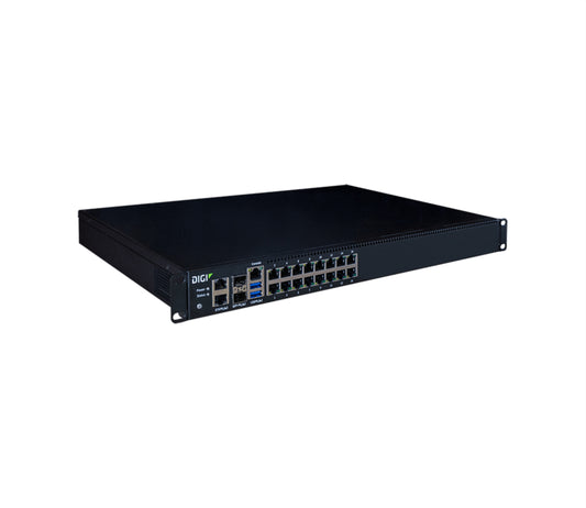Digi Connect IT 16, 16 port Console Access Server (requires ITPS-PSIK or ITPS-PSEK power supply kit), supports use of optional Cellular CORE Module