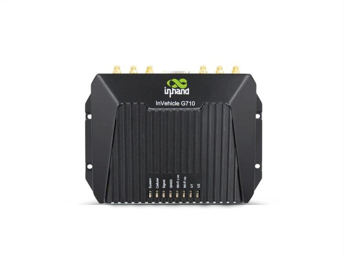 5G  Vehicle Gateway. Wifi, GPS, 4 Ethernet ports, 1 RS232/DB9 serial port, BLE4.1, CANBUS, & IO.