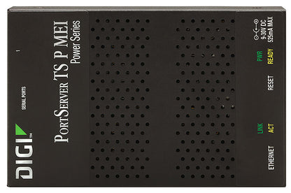 Digi PortServer TS 4 P MEI, 4 port RS-232/422/485 Powered Serial to Ethernet Device Server, 9-30VDC includes 12V/.5A power supply