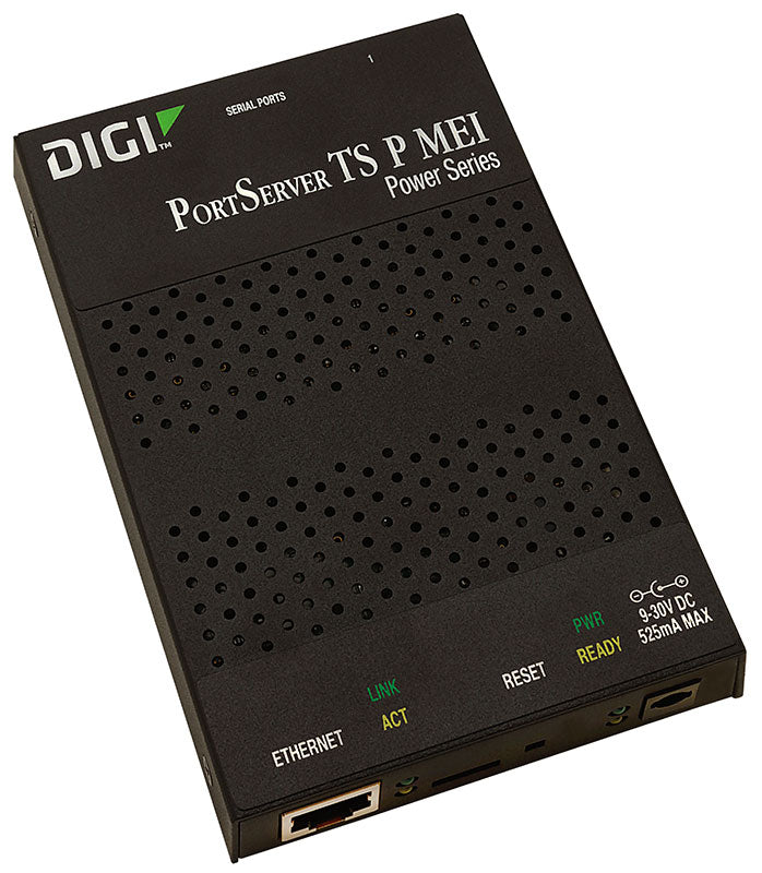 Digi PortServer TS 4 P MEI, 4 port RS-232/422/485 Powered Serial to Ethernet Device Server, 9-30VDC includes 12V/.5A power supply