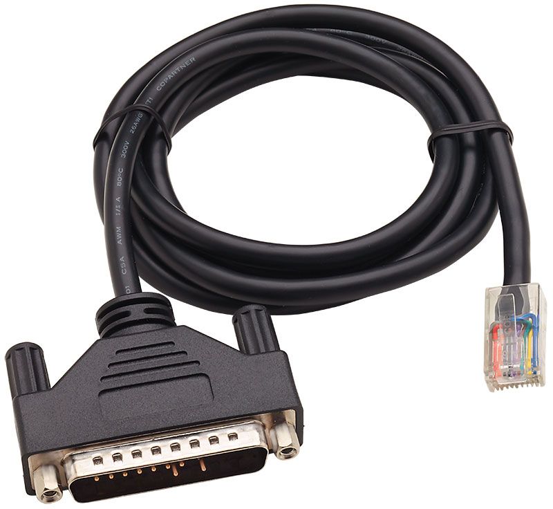 Digi 48" RJ-45/DB-25M Crossover Cable (10 pin)