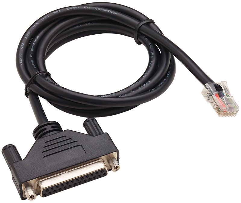 Digi 48" RJ-45/DB-25F Straight Cable (10 pin) -- Replacement for 76000198