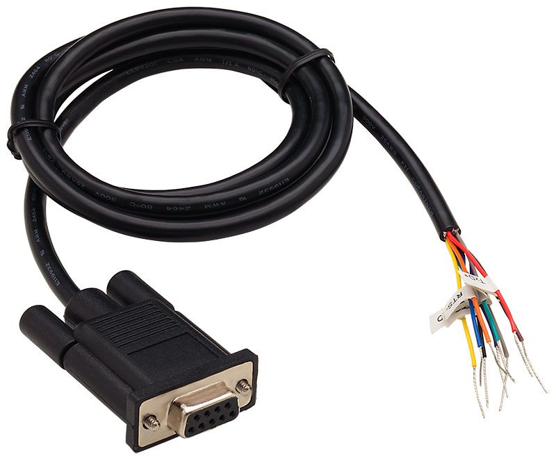 Digi 48" DB-9 Bare Wire Cable  (10 pin)