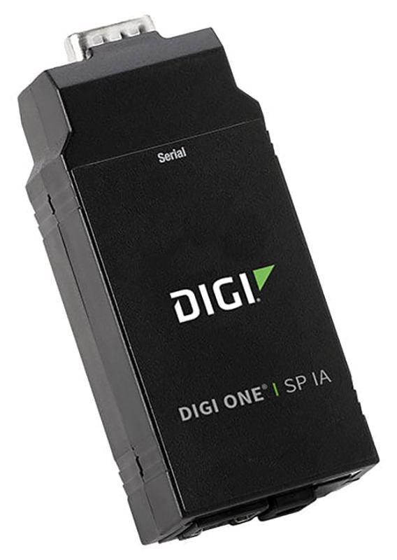 Digi One SP IA 1 port RS-232/422/485 DB-9 Serial to Ethernet Device Server with Din Rail Kit